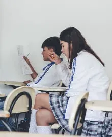 Estudiantes en clase